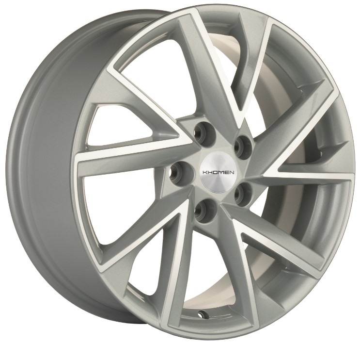 Диски Khomen Wheels KHW1714 (Audi A4) F-Silver-FP